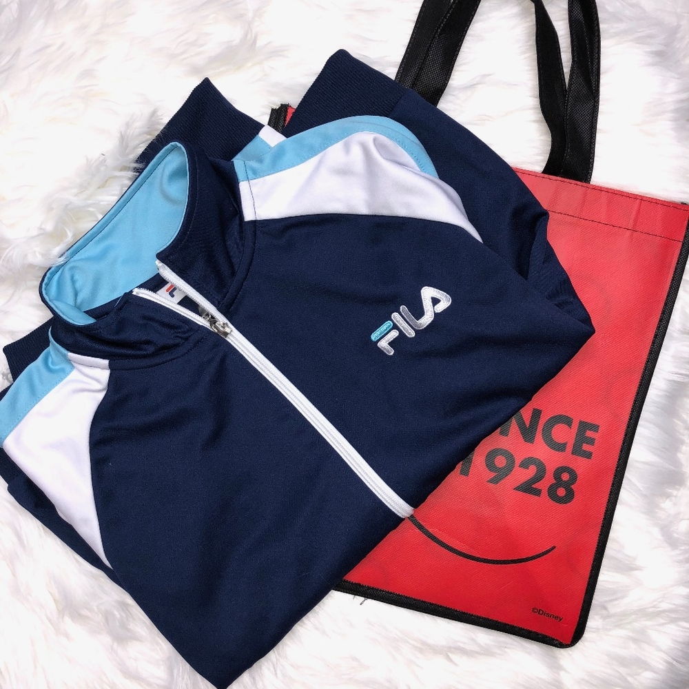 Fila Zip Up Tracksuit  With Contrast Details Sz. S